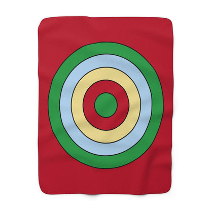Eritrea Retro Target Blanket Throw