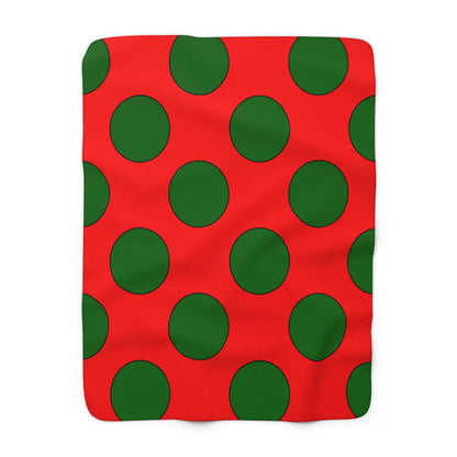 Portugal Retro Polka Dots Blanket Throw