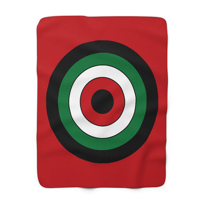 Western Sahara Retro Target Blanket Throw