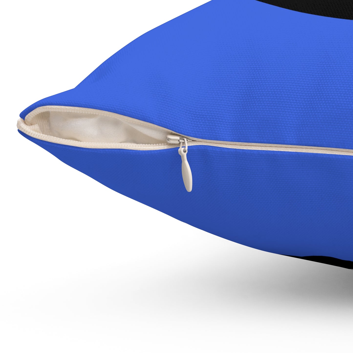 Royal Blue, Black Retro Target Cushion Pillow