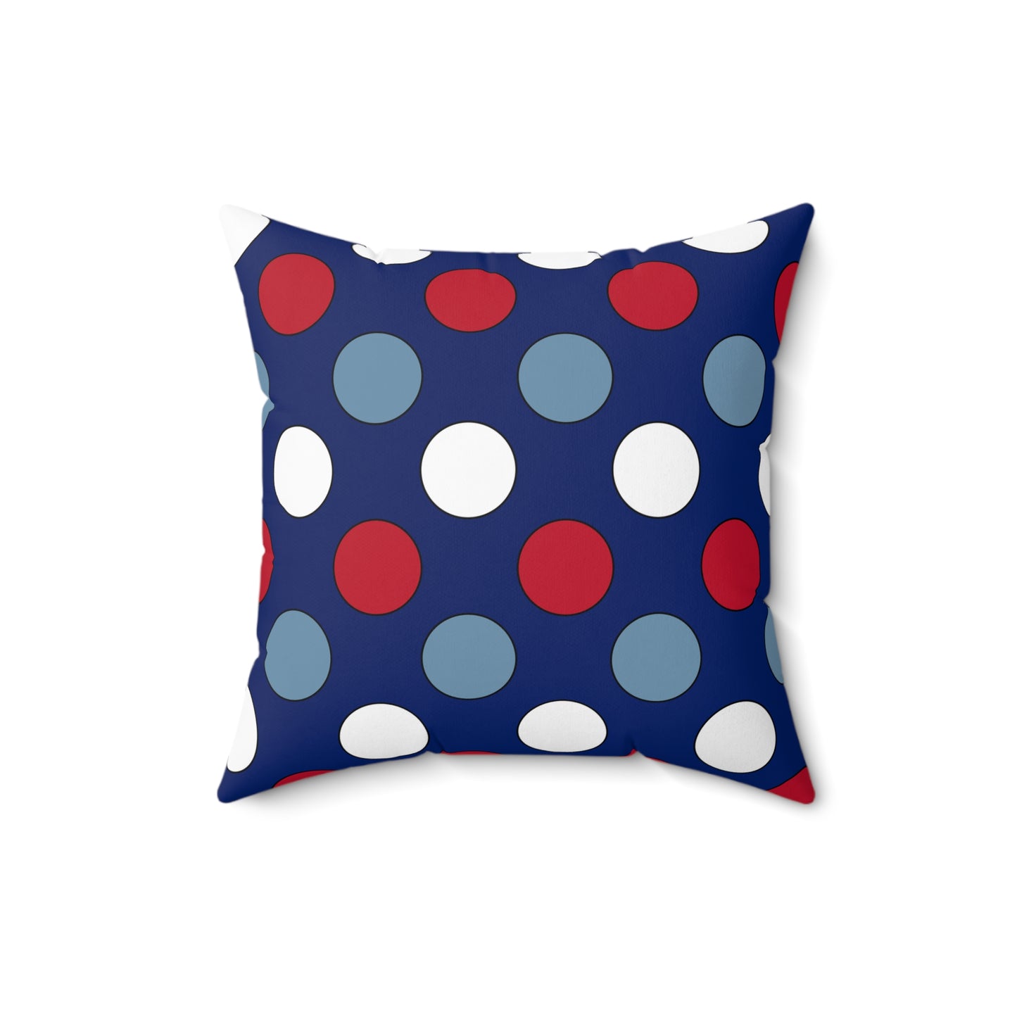 Falkland Islands Retro Polka Dots Cushion Pillow