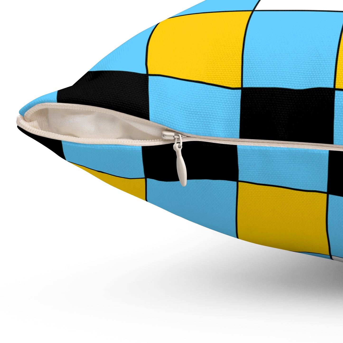 Saint Lucia Retro Check Cushion Pillow