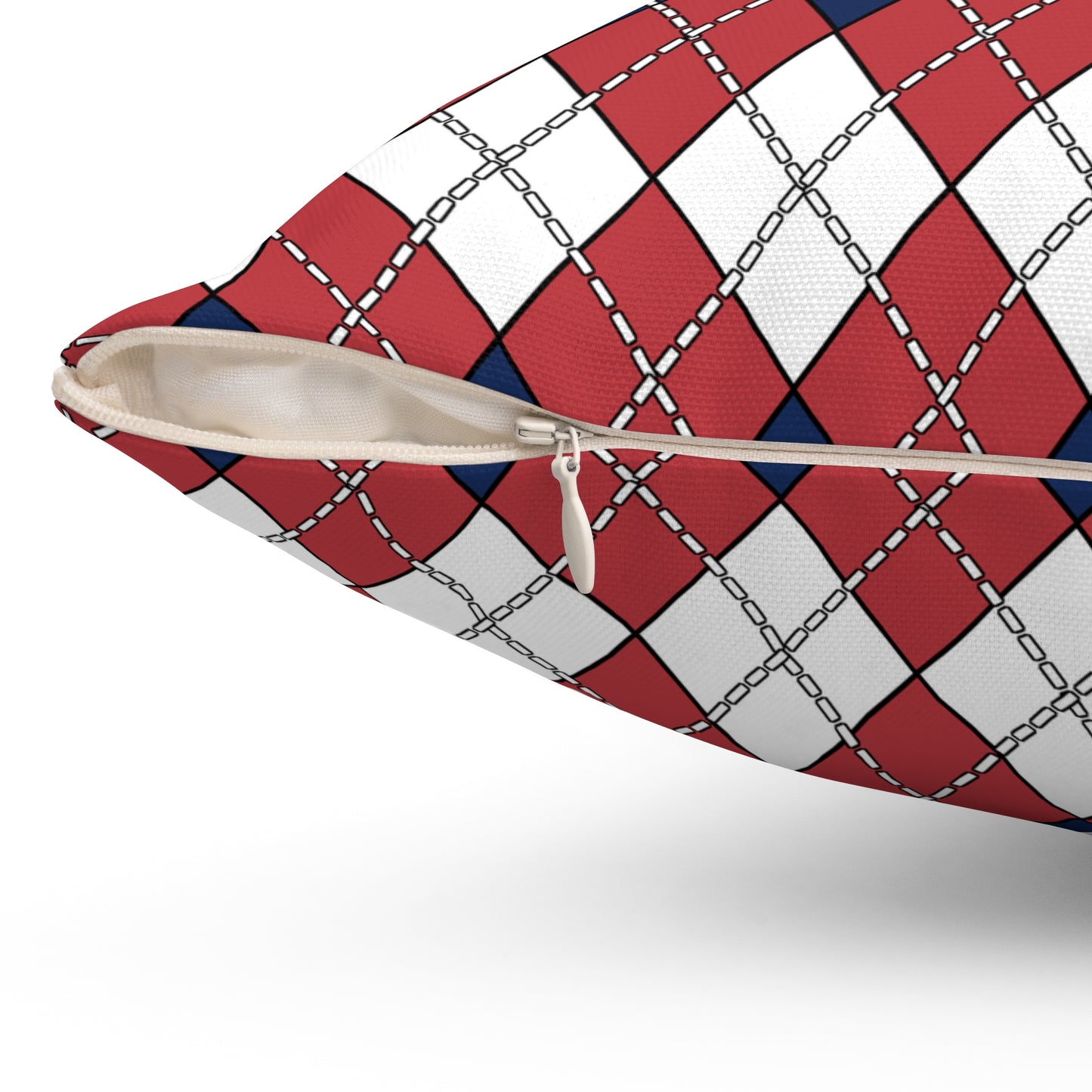 United States Minor Outlying Islands Retro Argyle Cushion Pillow