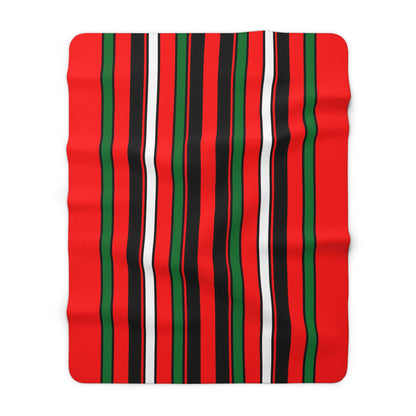 United Arab Emirates Retro Stripes Blanket Throw