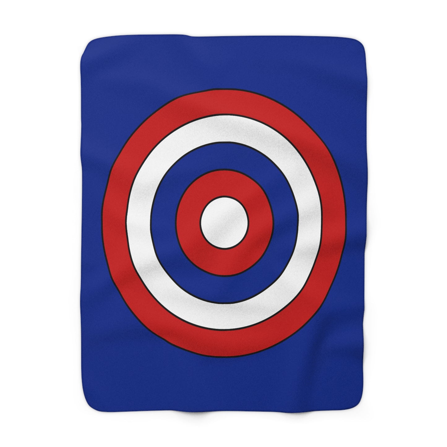 Cuba Retro Target Blanket Throw