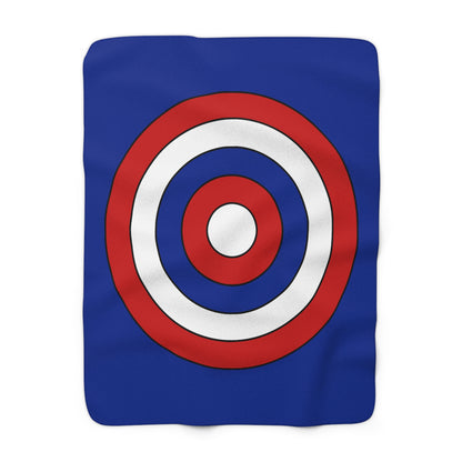 Cuba Retro Target Blanket Throw