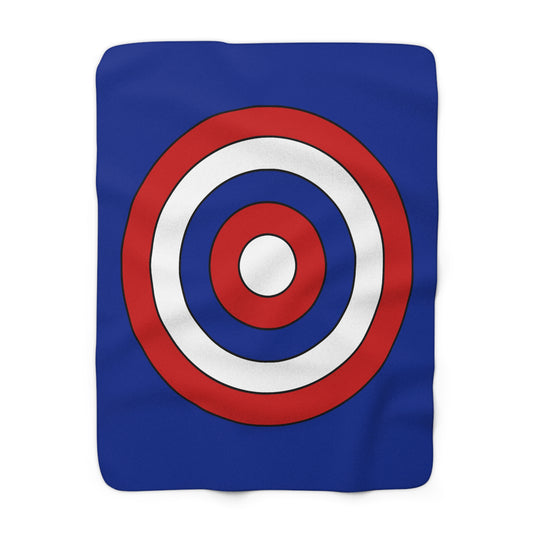 Cuba Retro Target Blanket Throw