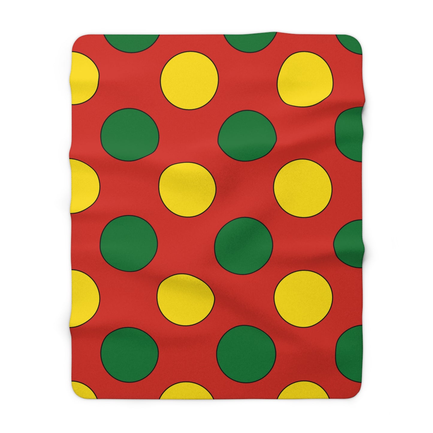 Bolivia Retro Polka Dots Blanket Throw