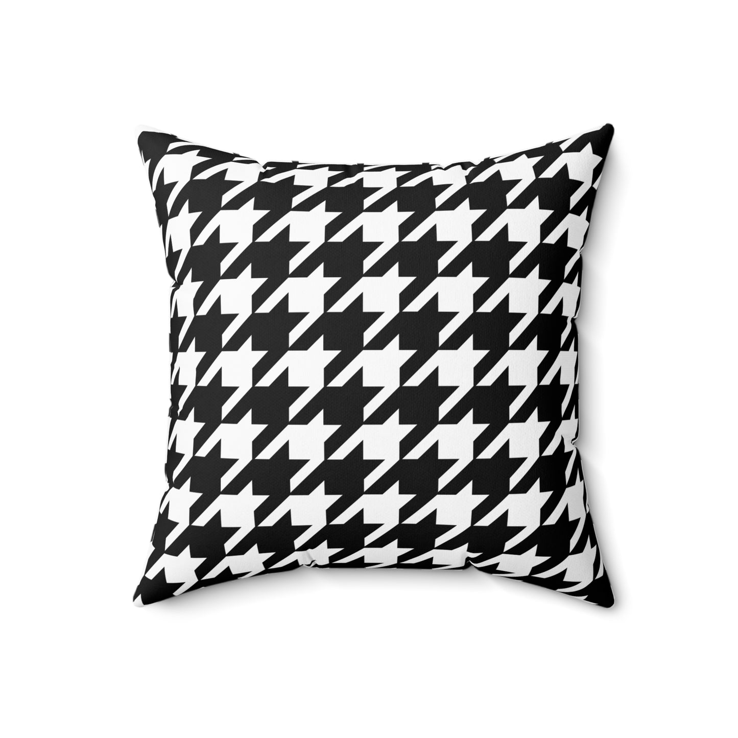 White, Black Retro Houndstooth Cushion Pillow