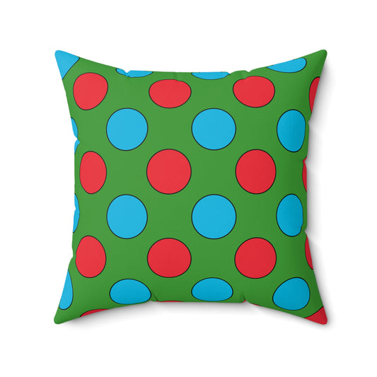Azerbaijan Retro Polka Dots Cushion Pillow