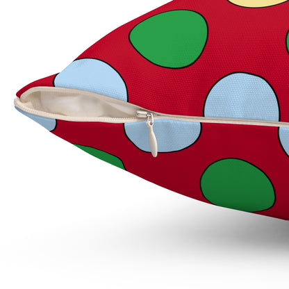 Eritrea Retro Polka Dots Cushion Pillow