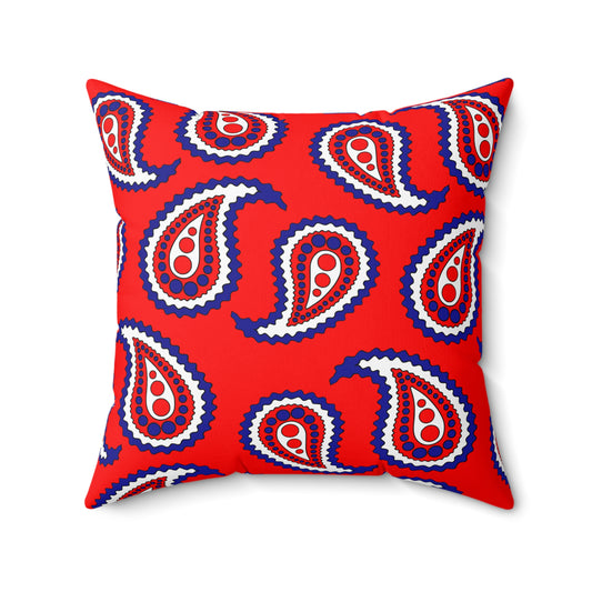 Croatia Retro Paisley Cushion Pillow