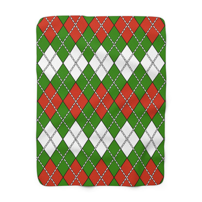 Hungary Retro Argyle Blanket Throw