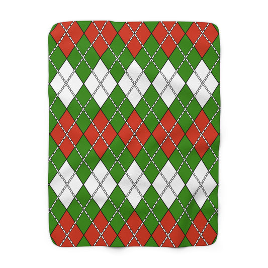 Hungary Retro Argyle Blanket Throw