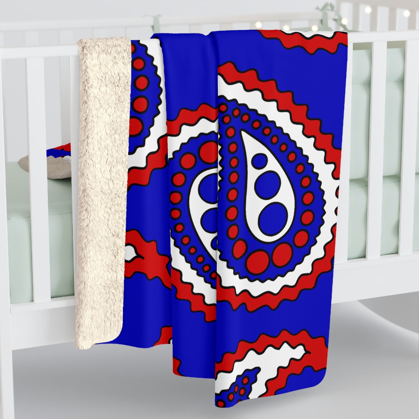 Slovenia Retro Paisley Blanket Throw