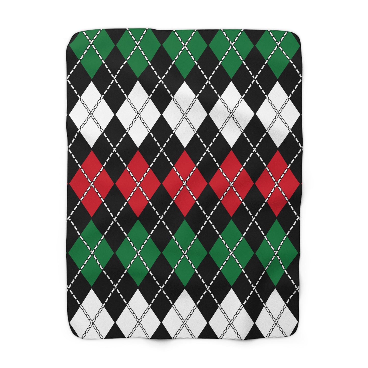 Syria Retro Argyle Blanket Throw
