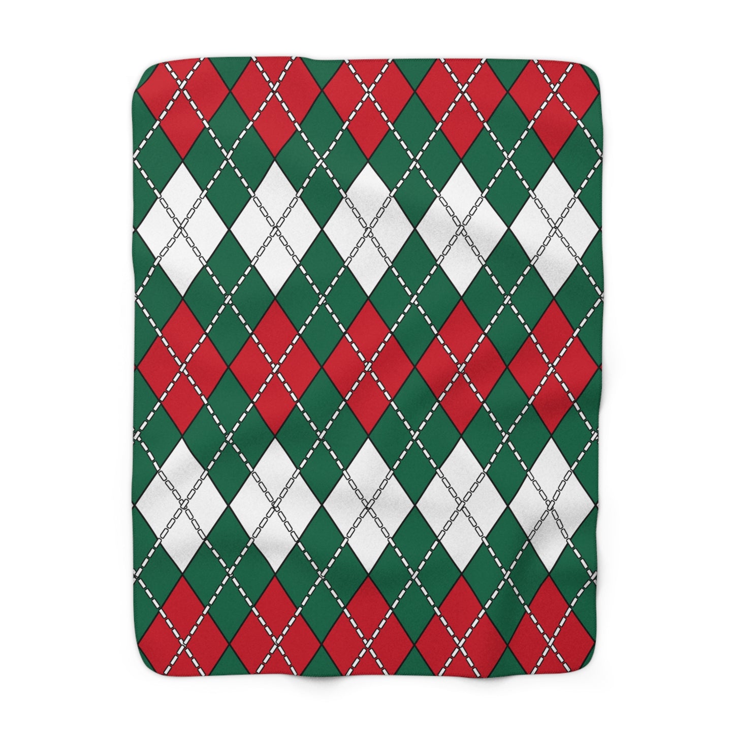 Mexico Retro Argyle Blanket Throw