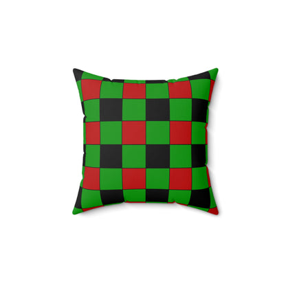 Afghanistan Retro Check Cushion Pillow