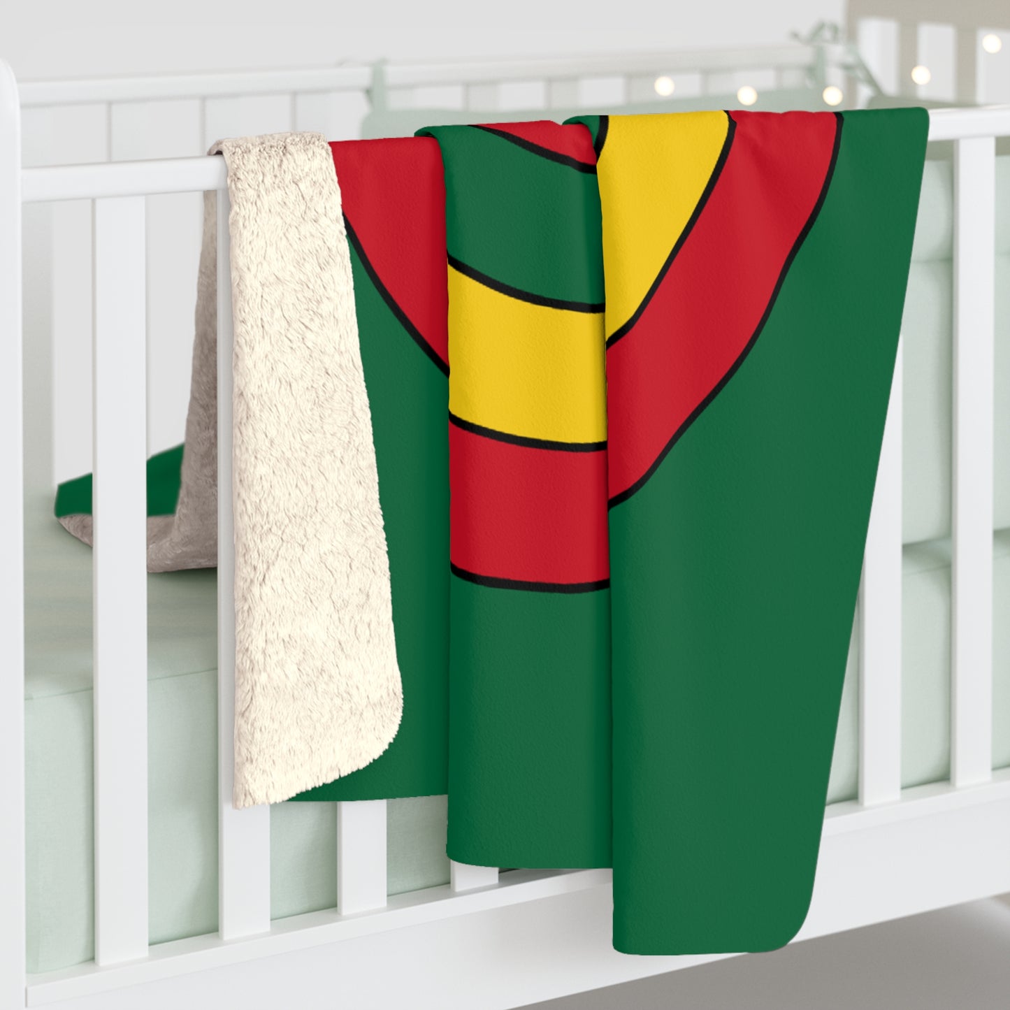 Ghana Retro Target Blanket Throw