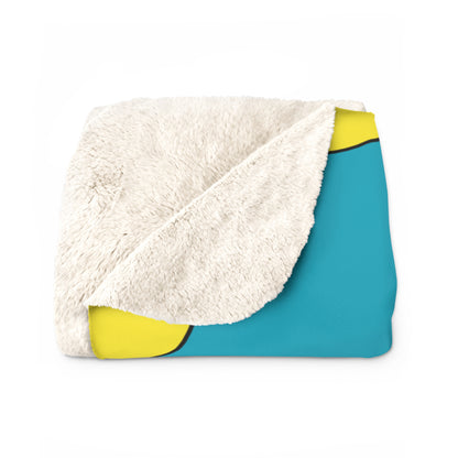 Kazakhstan Retro Polka Dots Blanket Throw