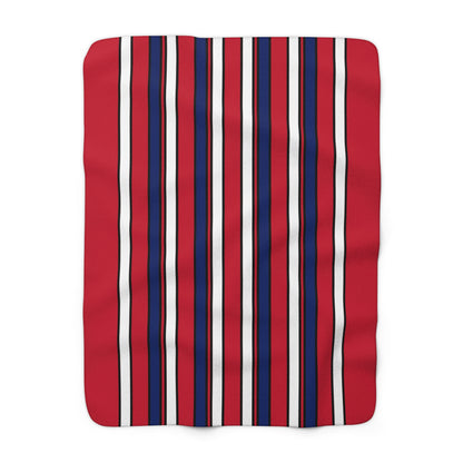 Saint Helena, Ascension And Tristan Da Cunha Retro Stripes Blanket Throw