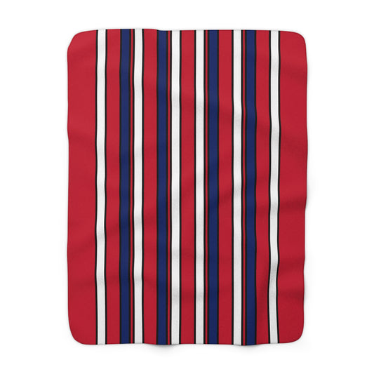 Saint Helena, Ascension And Tristan Da Cunha Retro Stripes Blanket Throw