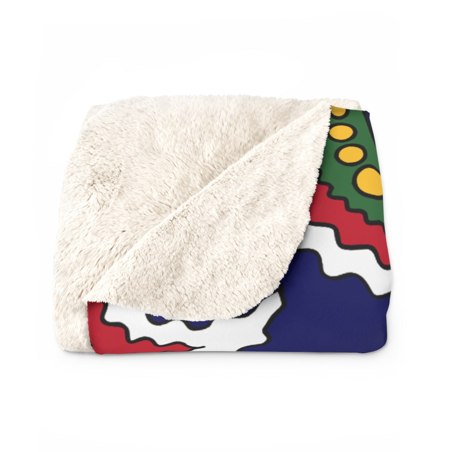British Virgin Islands Retro Paisley Blanket Throw