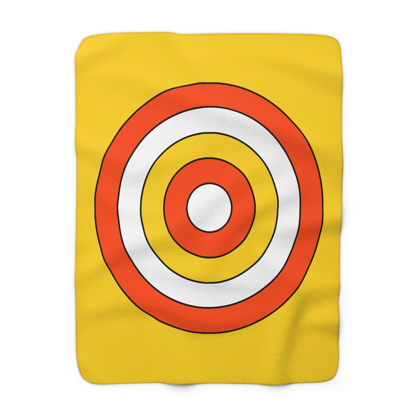 Bhutan Retro Target Blanket Throw