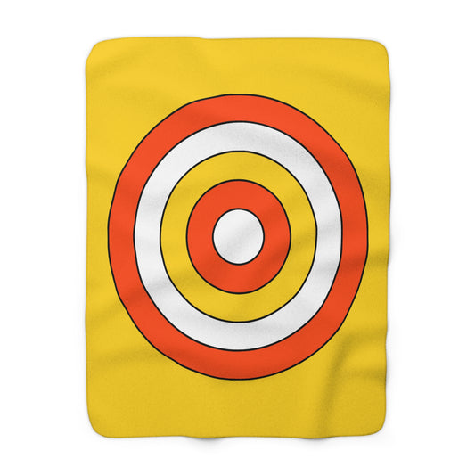 Bhutan Retro Target Blanket Throw