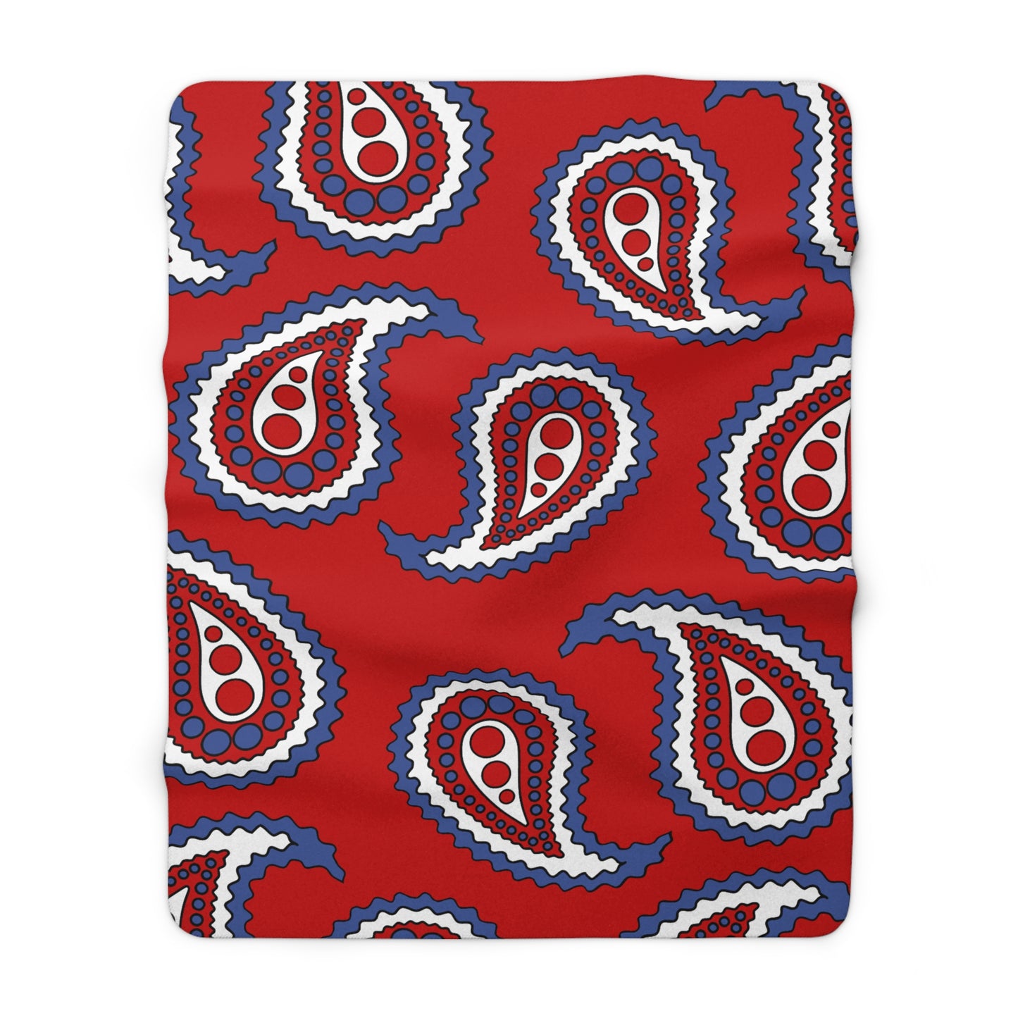 Democratic Peoples Republic Of Korea Retro Paisley Blanket Throw