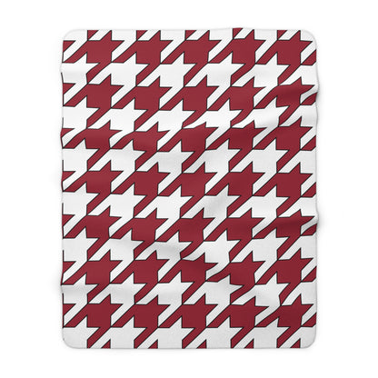 Latvia Retro Houndstooth Blanket Throw