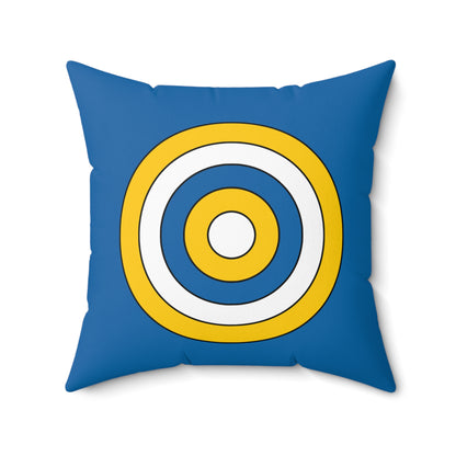 Canary Islands Retro Target Cushion Pillow
