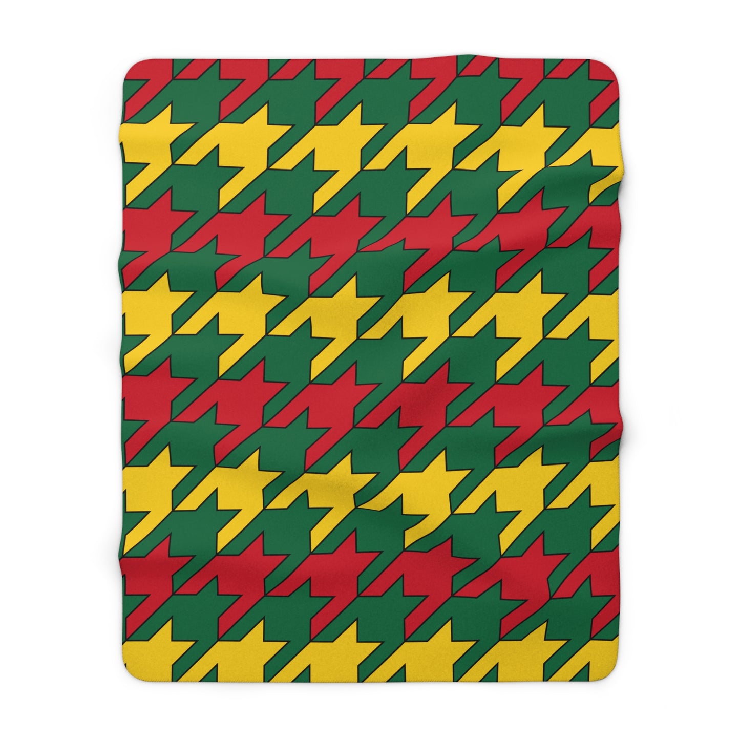 Ghana Retro Houndstooth Blanket Throw