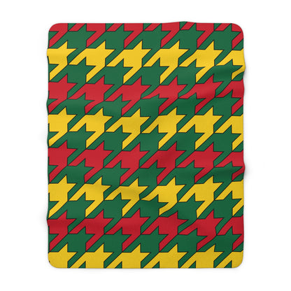 Ghana Retro Houndstooth Blanket Throw
