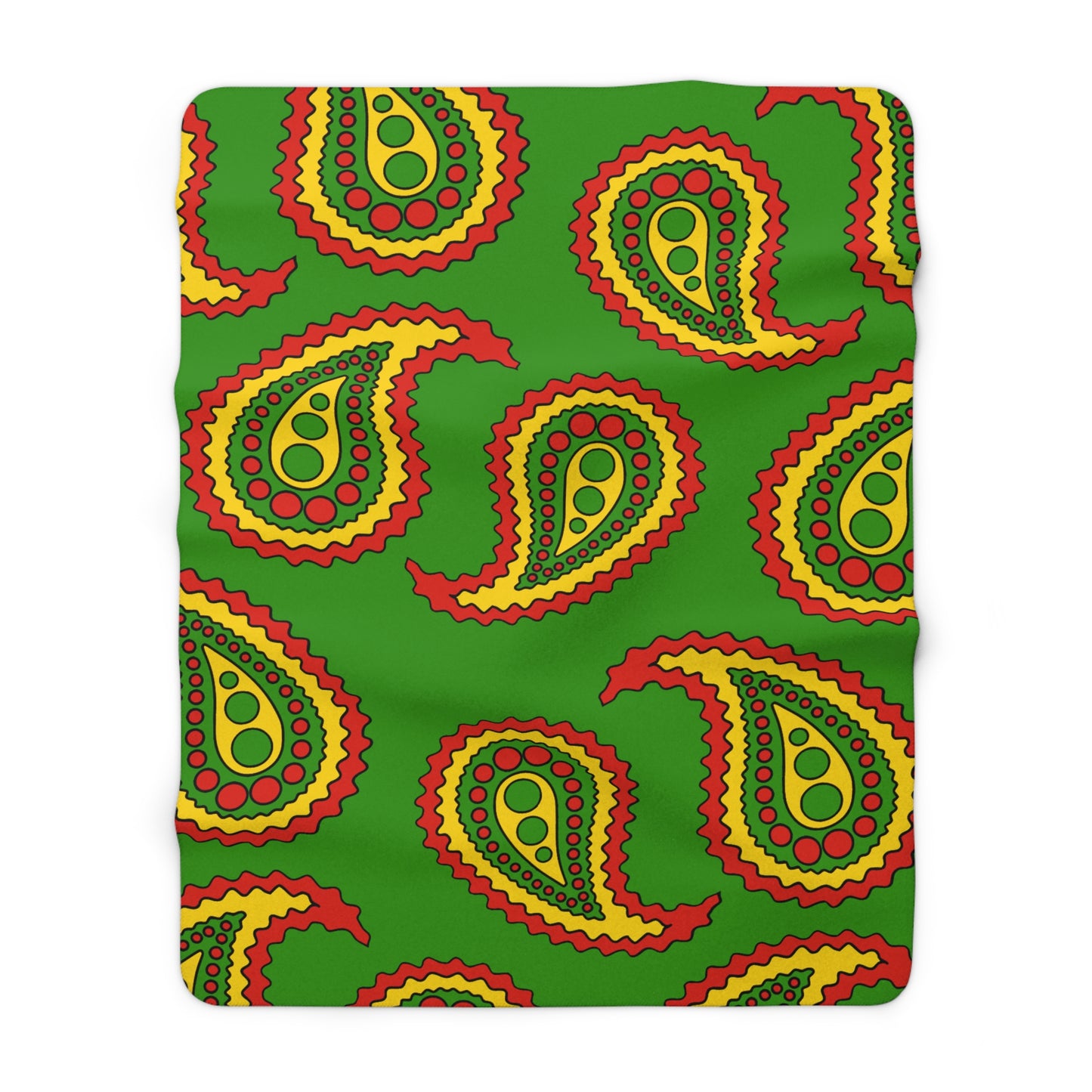 Benin Retro Paisley Blanket Throw