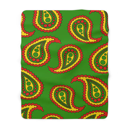 Benin Retro Paisley Blanket Throw