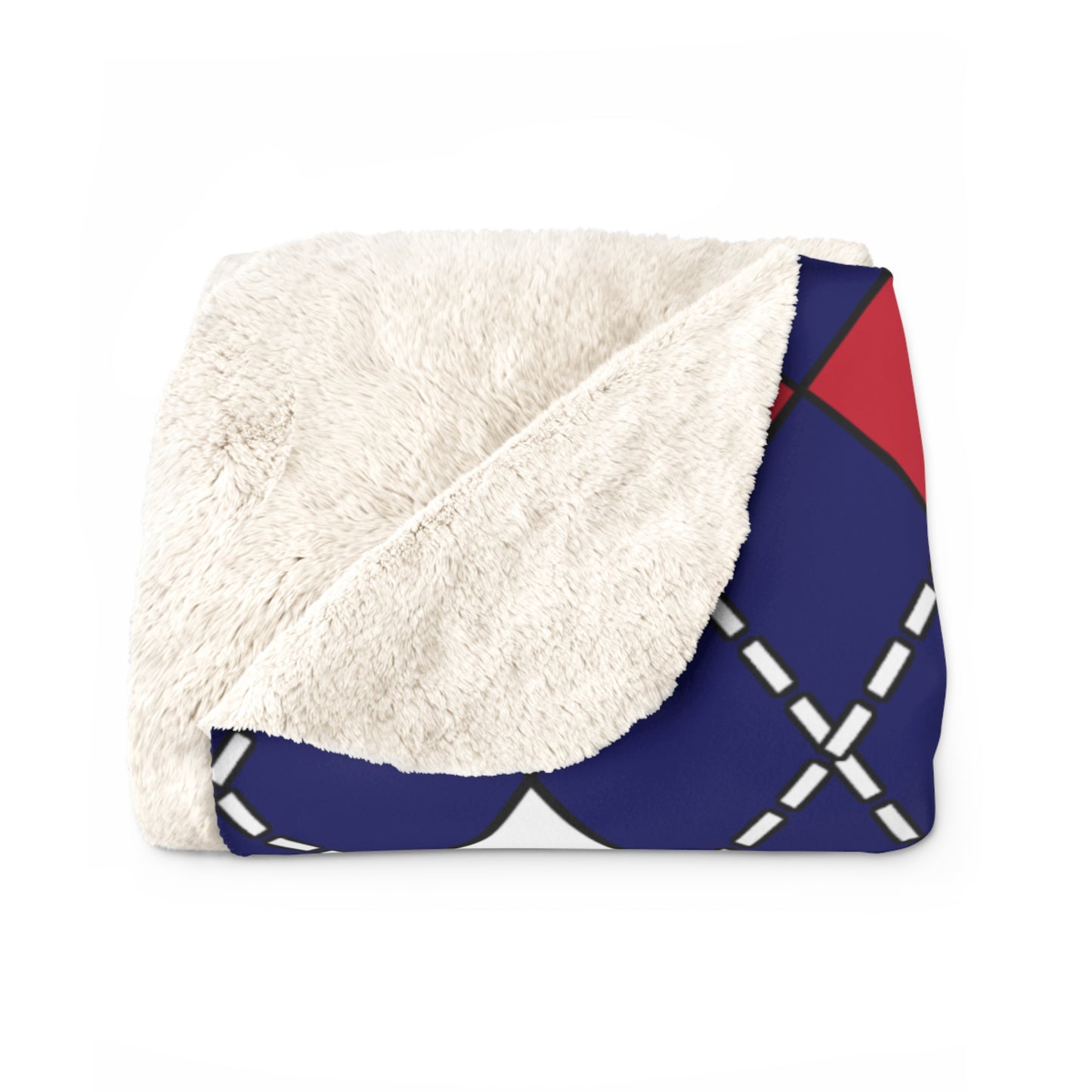 Saint Helena Retro Argyle Blanket Throw