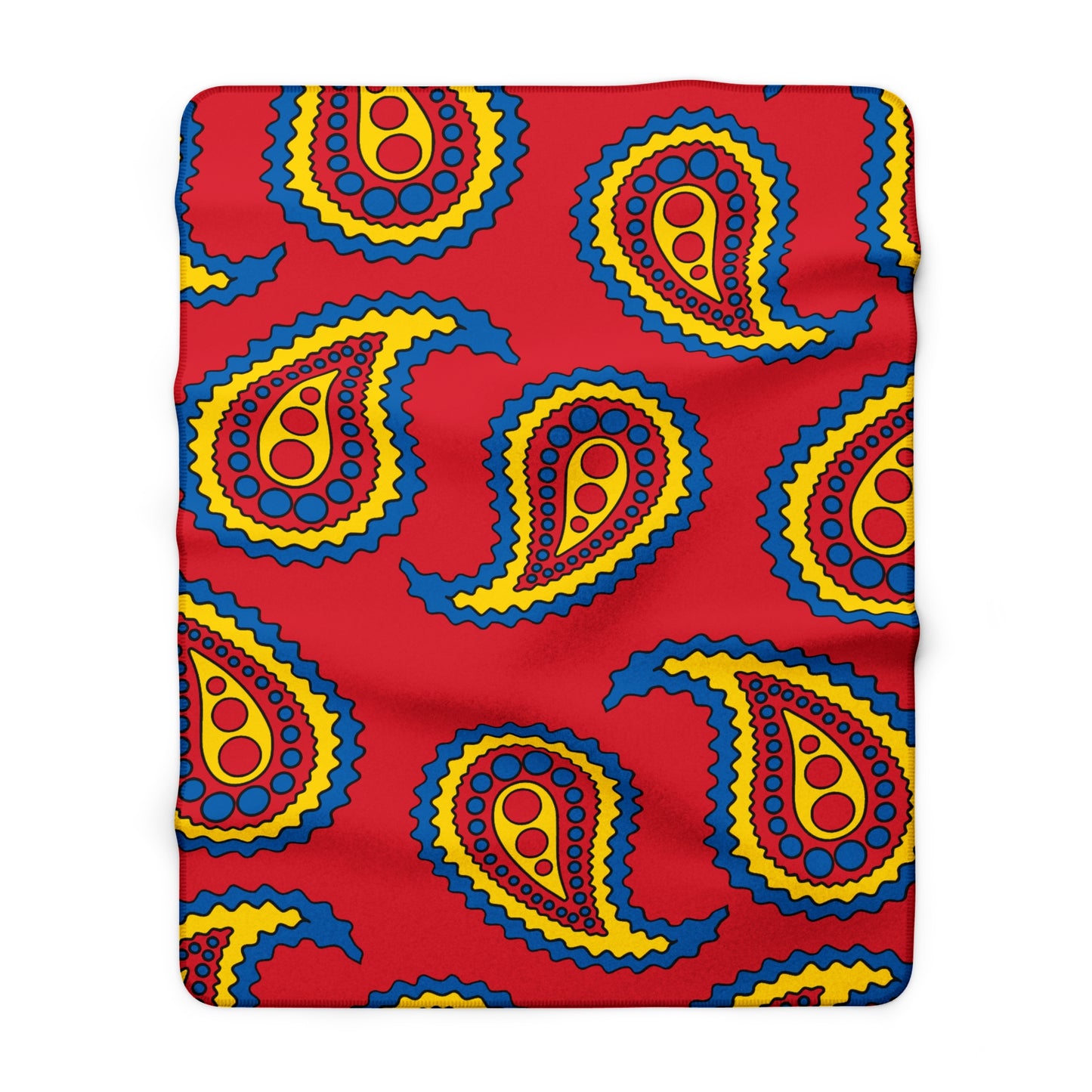 Mongolia Retro Paisley Blanket Throw