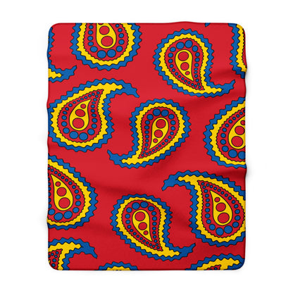 Mongolia Retro Paisley Blanket Throw
