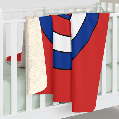 Bouvet Island Retro Target Blanket Throw