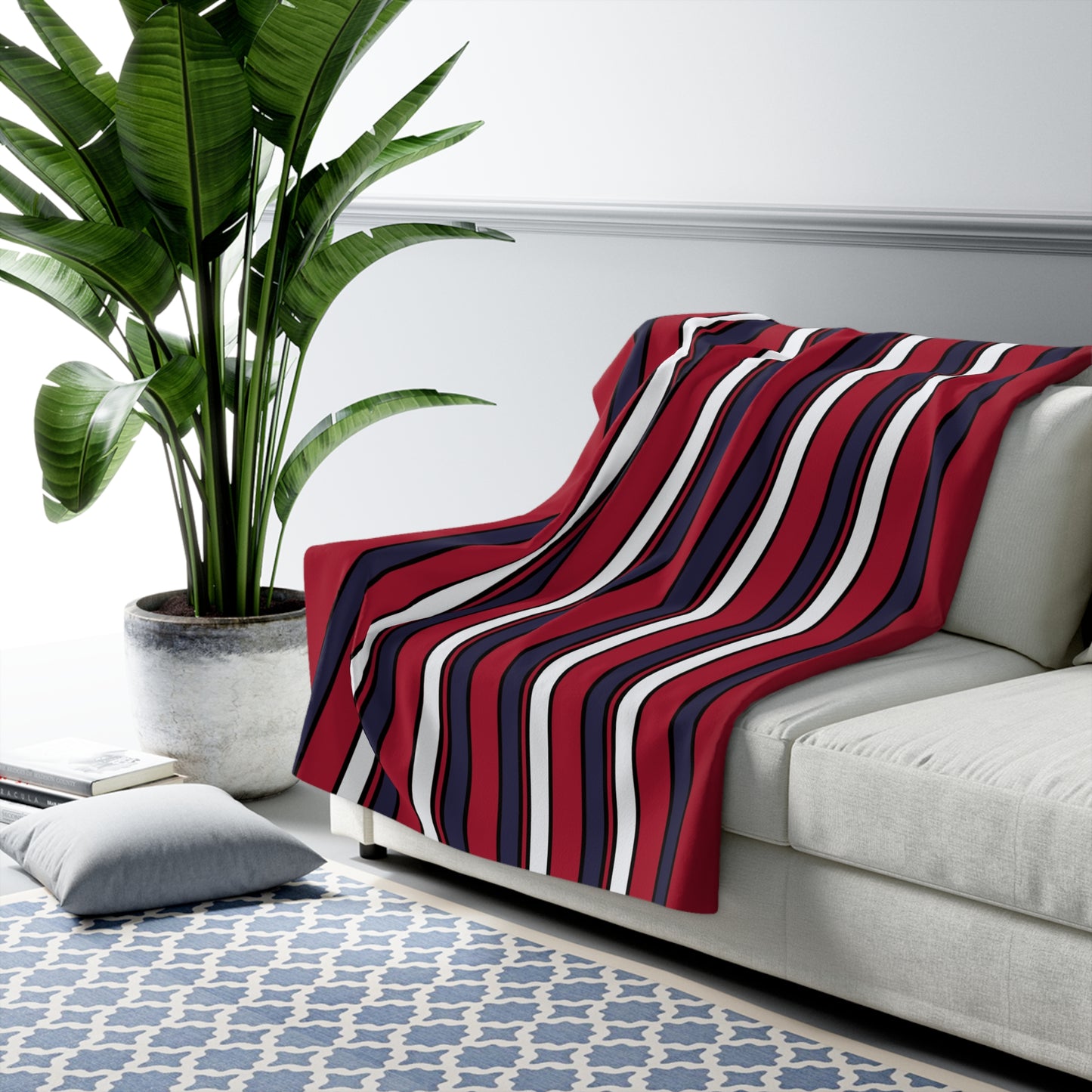 Thailand Retro Stripes Blanket Throw