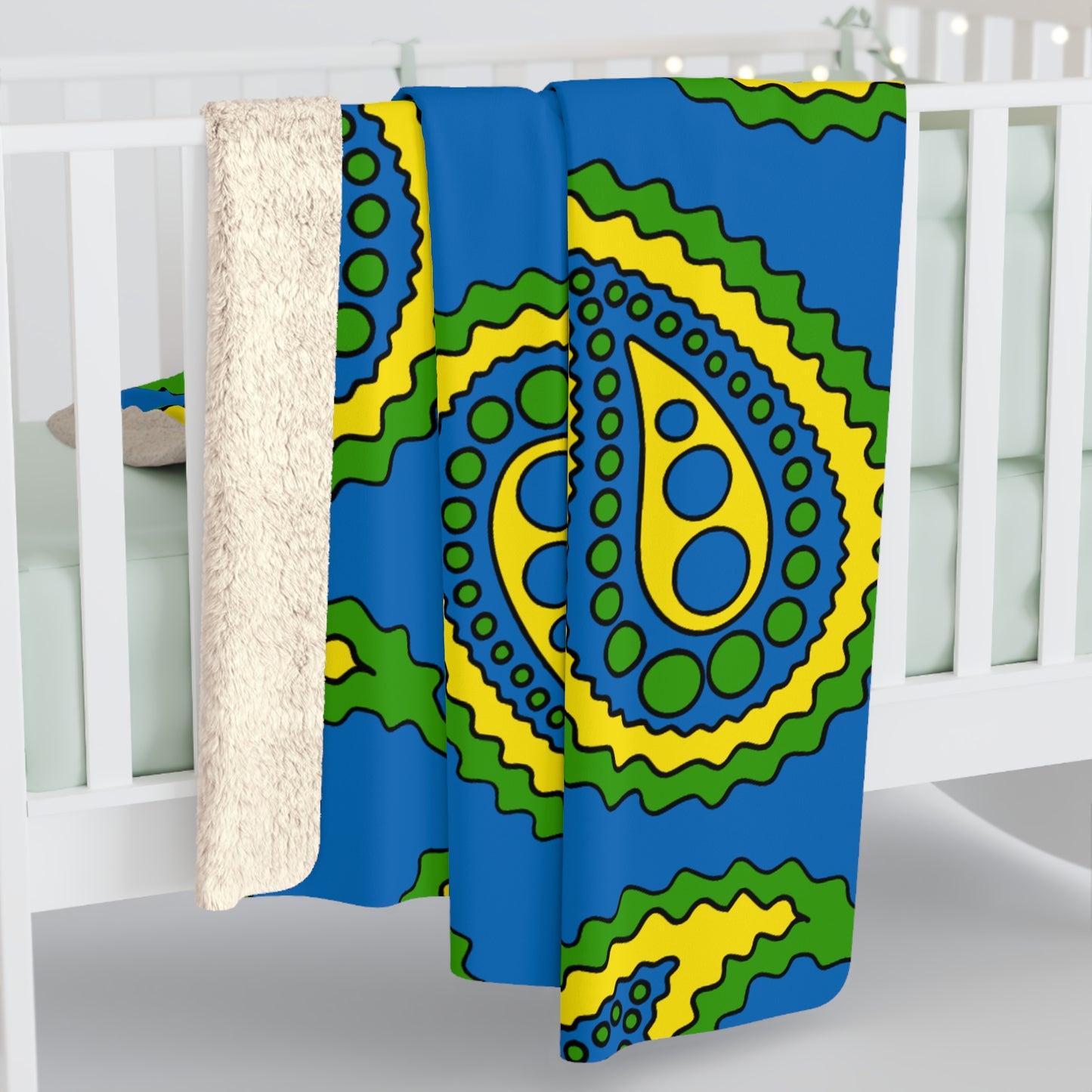 Gabon Retro Paisley Blanket Throw