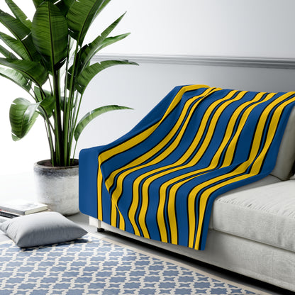 Sweden Retro Stripes Blanket Throw