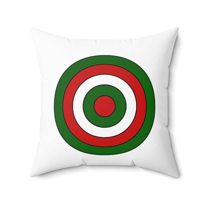 Tajikistan Retro Target Cushion Pillow