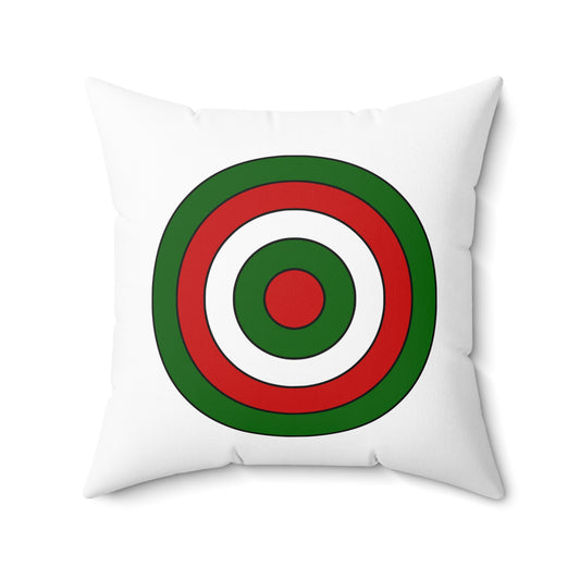Tajikistan Retro Target Cushion Pillow