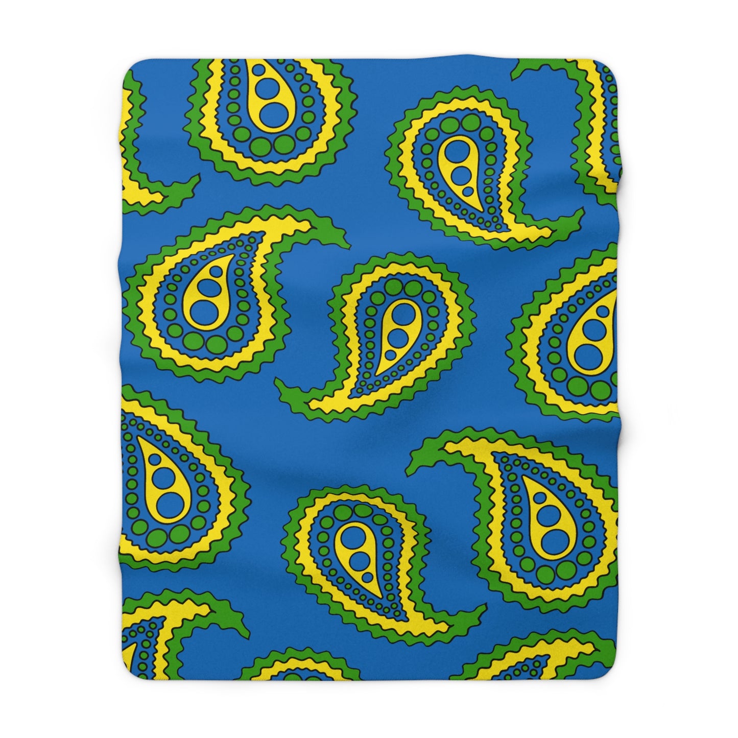 Gabon Retro Paisley Blanket Throw