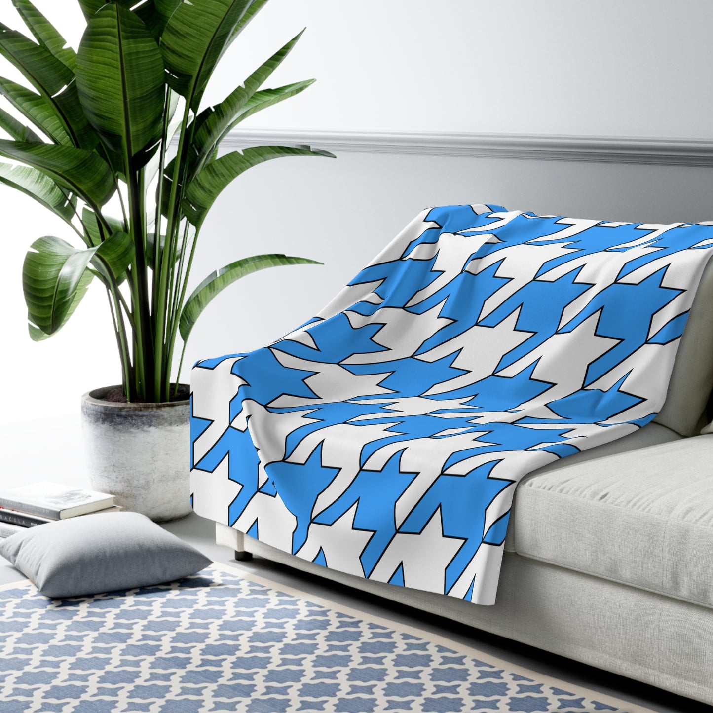 Somalia Retro Houndstooth Blanket Throw