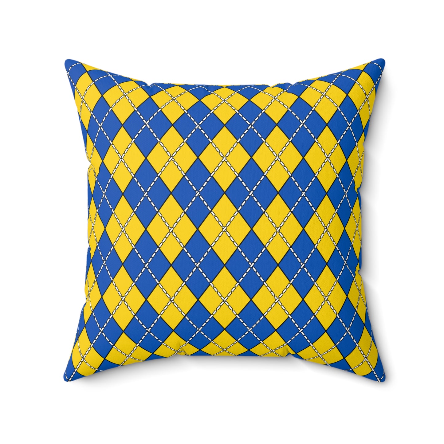 Ukraine Retro Argyle Cushion Pillow