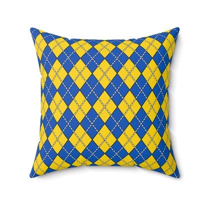 Ukraine Retro Argyle Cushion Pillow