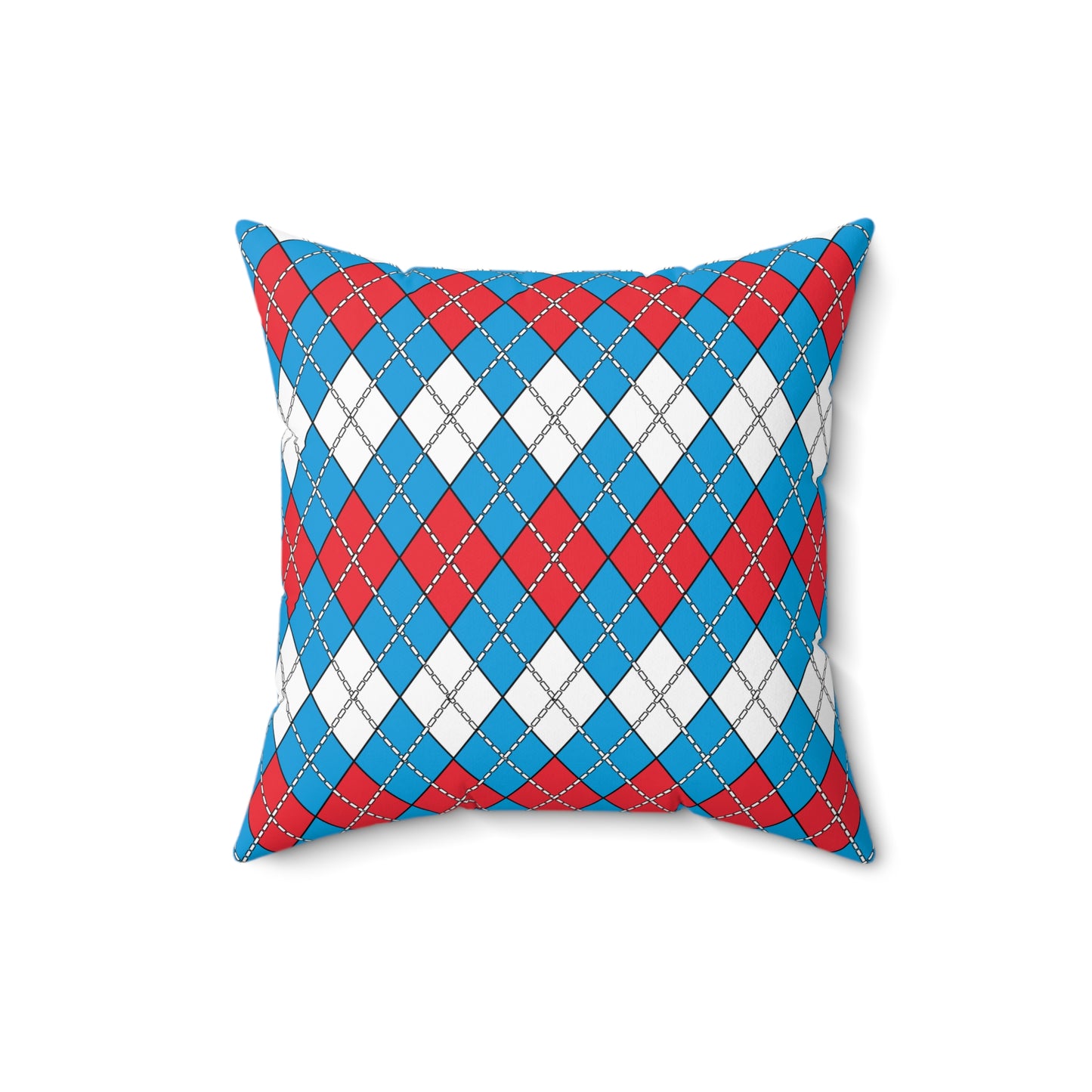 Luxembourg Retro Argyle Cushion Pillow
